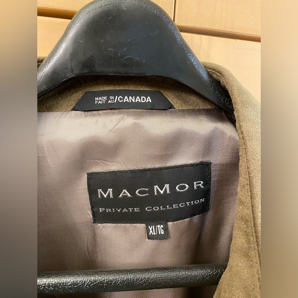Vintage 90s MacMor Chore Coat Jacket Mens XL Made in Canada Olive - Picture 4 of 10